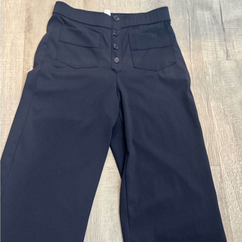HALARA Navy Wide-Leg Pants - Picture 11 of 12